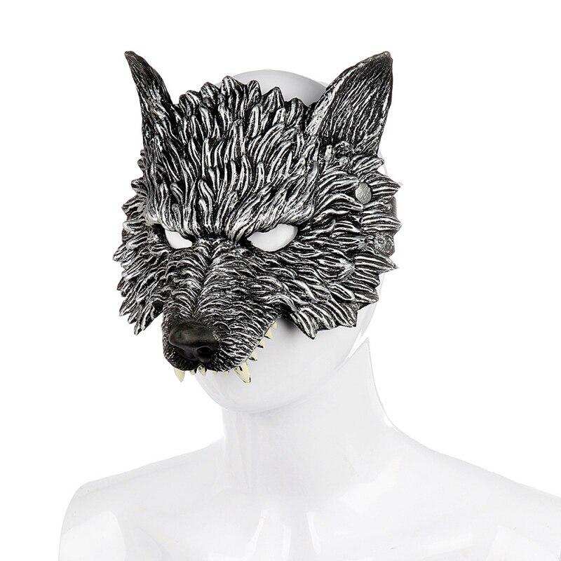 Halloween Fantasy Cosplay Costume Carnival Accessories 3D Animal Terrible Mask For Adult Unisex