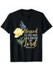 Christian Bible Verse T-Shirt - Jeremiah 17:7 Scripture with Butterfly & Rose De