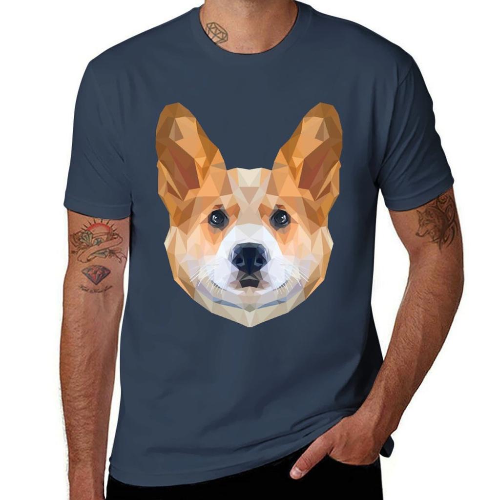 Corgi Tshirt All Match Print Short Sleeve Top