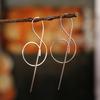 Trendy Music Symbol Earrings For Women Simple Treble Clef Note Earring Fashion Personality Temperament Female Jewelry 1Pair