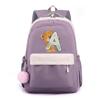 Zaino in Tela Stampata Orsetto 26 Lettere dell'Alfabeto Inglese Cartella Scolastica Zaino Kawaii per Ragazza Zaino per Libri Borsa Scolastica Studente Regalo Teen
