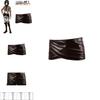 Stylish Attack On Titan Cosplay Pu Leather Skirt With Exquisite Workmanship For Fans
