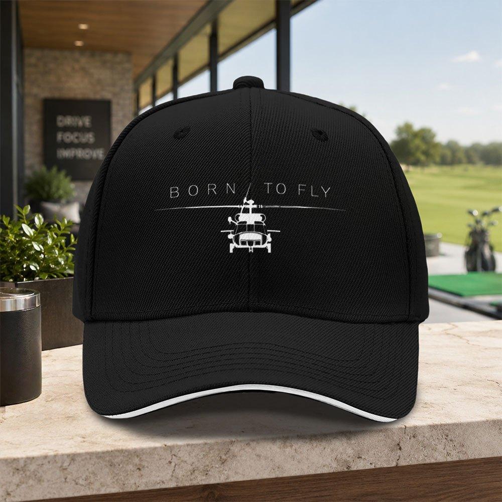HelicopterThemed Baseball Cap with Duckbill  Adjustable Lightweight Unisex Hat for Unisex Women Travel Parties Gifts