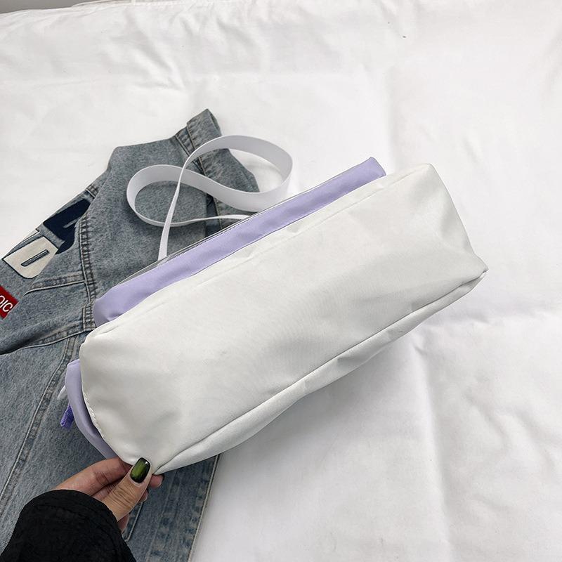 Campus versatile simple solid color Zagu transparent girl JK two-dimensional baby bag shoulder messenger bag