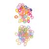 50 Pcs Chain Link Colorful Detachable Acrylic Open Chain Link DIY Jewelry Making Chain Buckle Decora