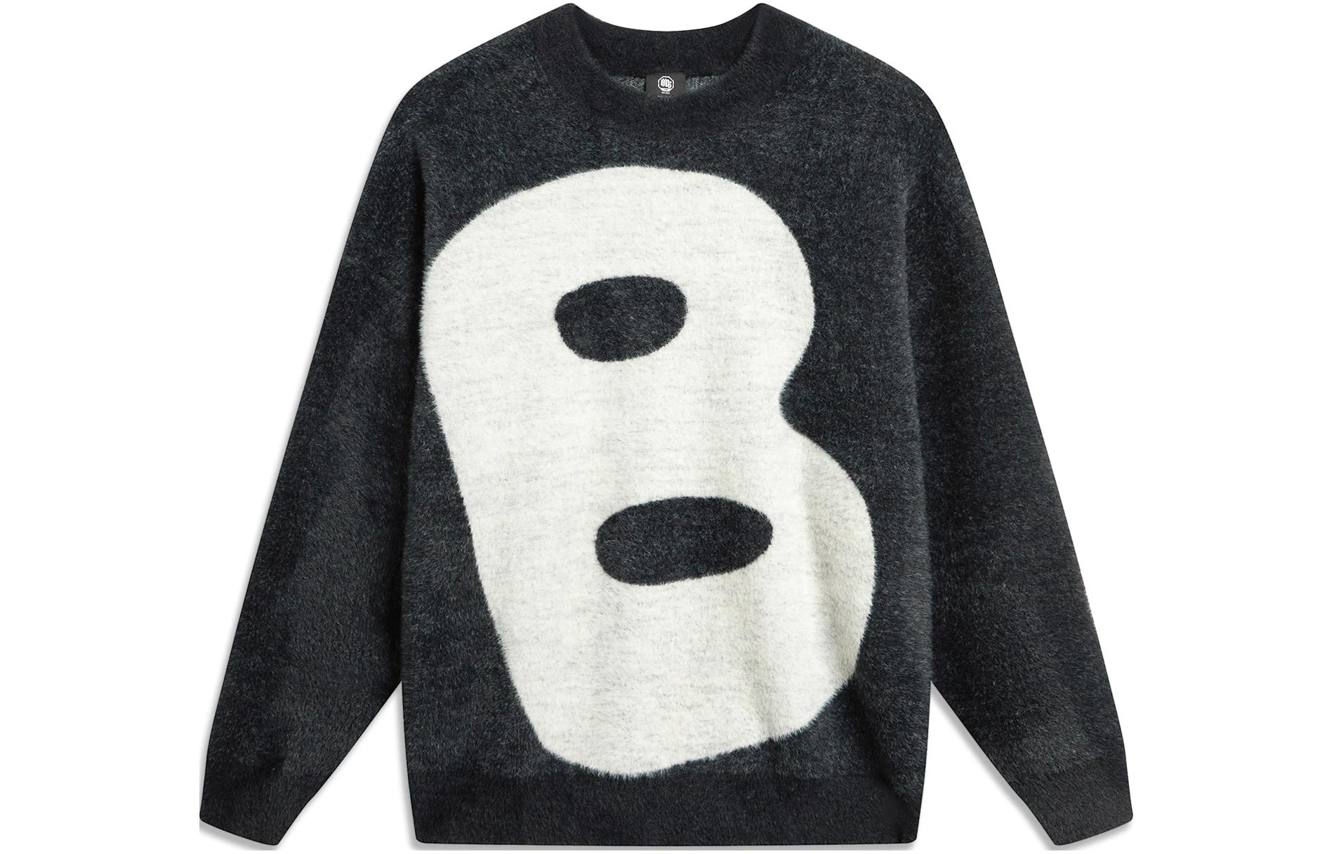 Li Ning Badfive Long Sleeved Knitwear Men s Black AMBT147-3 2XL