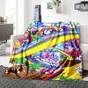 1Pc Rainbow Slide Adventure Blanket Soft Throw Blanket For Home Bedroom Bed Sofa Travel Office Solid Christmas Blanket
