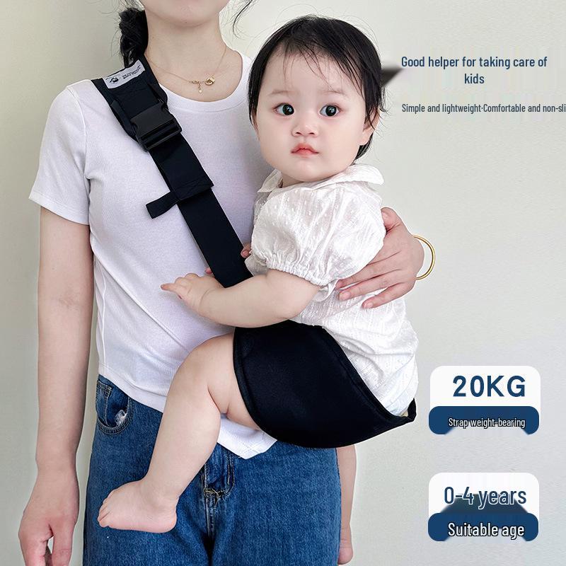 Lumbar Support Baby Waist Stool Carrier - Hands-Free, Front-Facing, Toddler Hug Support.