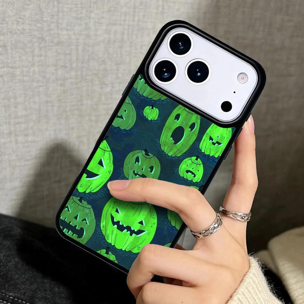 Capa Case for iPhone 17 Air 16 Pro Max 15 Plus 11 13 Mini 14 12 Back Phone Cover Halloween Aesthetic