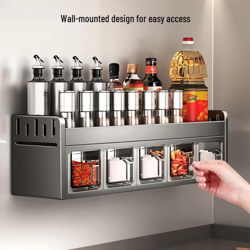Multifunctional 2-Tier Countertop Spice Rack Organizer