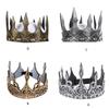 Halloween Crown Soft PU Crown Antique Tiara-Headband King Crown for-Cosplay Prom
