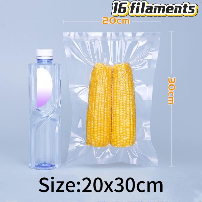 100/200/300 uds. Bolsa de Almacenamiento Sellada al Vacío de Grado Alimenticio Bolsa de Compresión para Uso Doméstico para Nevera Bolsa de Embalaje Especial para la Frescura