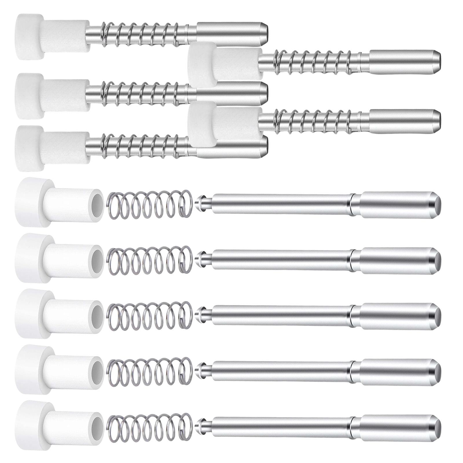 

Упаковка из 10 алюминиевых плунжерных замков для оконной сетки, нержавеющих, простая установка, набор крепежей для сетки для дома, офиса, гаража