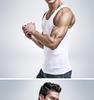 Men's Elastic Slim Fit Solid Color Sports Vest