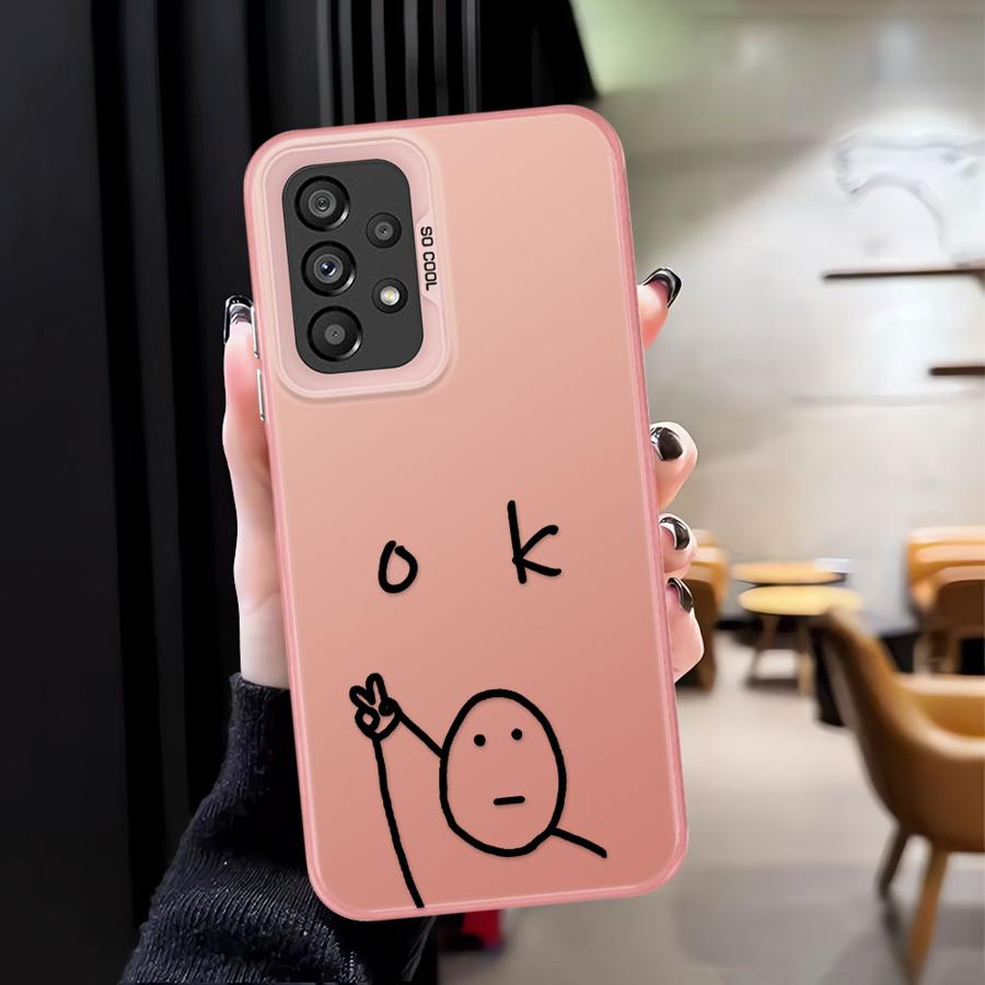 Phone Case For Samsung For Galaxy A23 A13 A24 A25 A12 A16 A34 A14 A17 A32 A15 Soft Shell Match Man