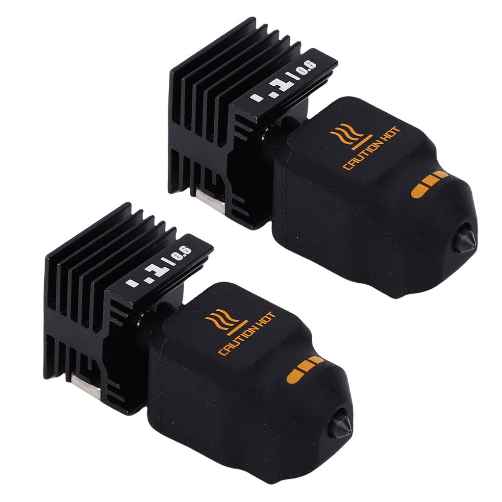 2Pcs 3D Printer Hotend Kit Fit for Bambu Lab P2S H2D H2S H2C 0.6mm with 4Pcs Silicone Socks Extruder Accessories