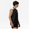 Mizuno N-XT Sleeveless Breaker Shirt for Volleyball, Club Activities, V2MEC001, Black/Red