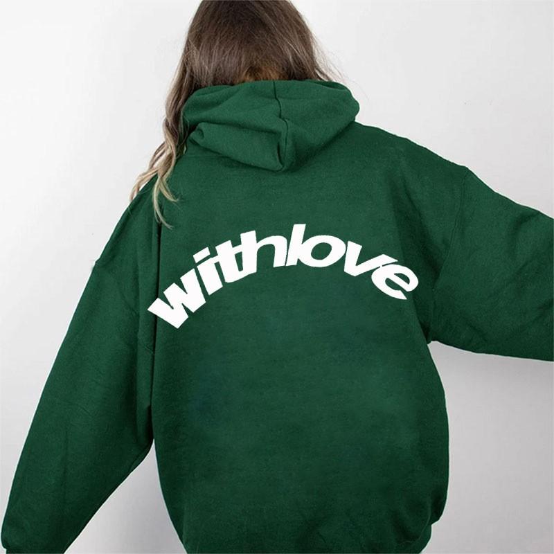 Oversize Bluza z Kapturem i Obniżonymi Ramionami Męska Damska Luźny Krój Sportowa Codzienna Mieszanka Bawełny Pulower z Bocznymi Kieszeniami
