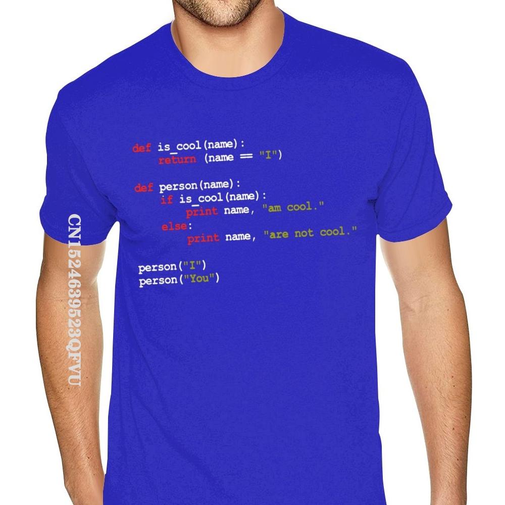 Python Code I Am Cool T-Shirts Jugend Fitnessshirt Herren Gothic Stil Anime T-Shirt Billig Marke Vintage T-Shirt