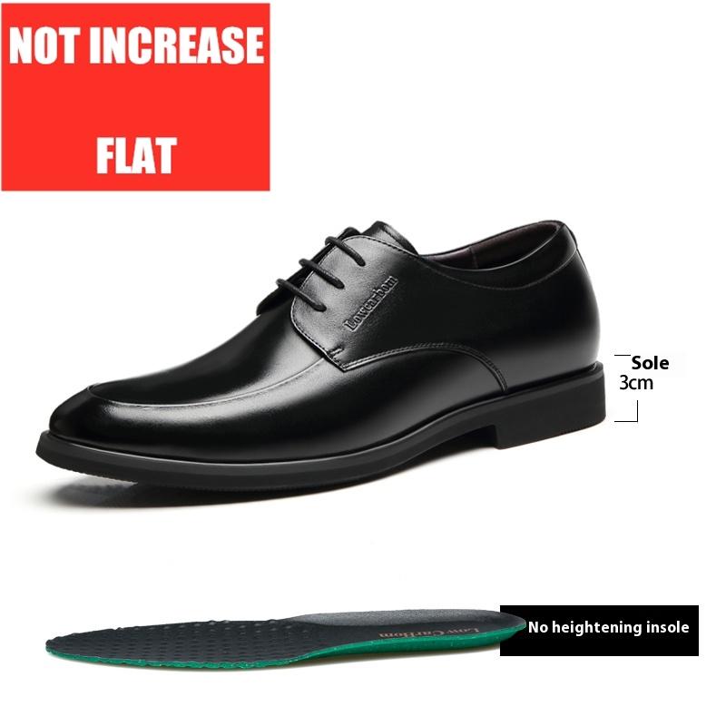 

Мужские туфли из коровьей кожи для официальных мероприятий, увеличение роста на 6 см/8 см, скрытые туфли-лифты, мягкие удобные туфли на шнуровке для офиса и бизнеса 38
