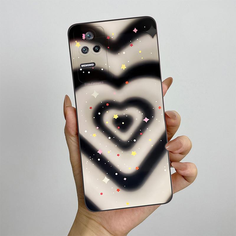 For Xiaomi Poco F4 Phone Case POCOF4 5G Silicone Soft TPU Protective Back Cover Casing Painted Printing Shockproof Shell