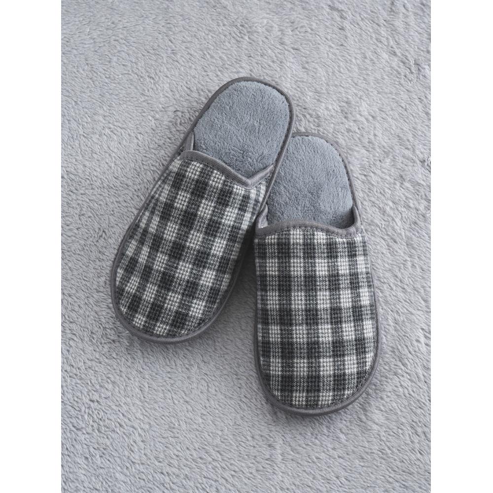 Daiso Banding Check Finish Living Room Shoes 250 270 Mm Gray