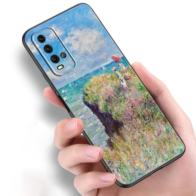 Claude Monet Silicone Phone Case For Xiaomi Redmi Note 11 10 9 8 Pro 11T 10T 10S 9S 8T 9 9A 9C 9T Black Soft Cover Coque Funda