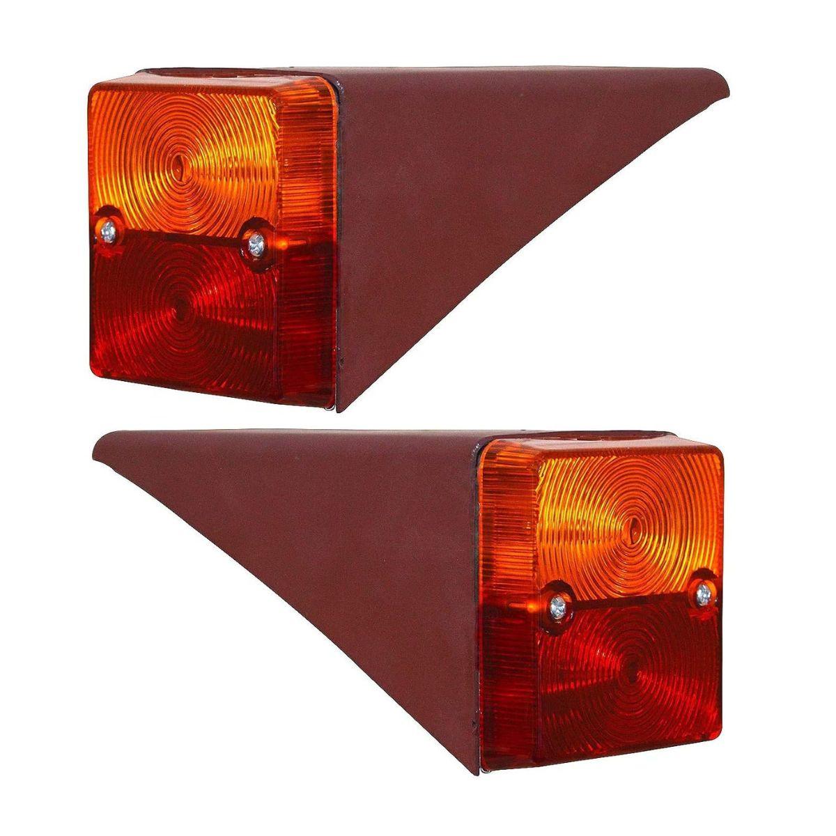 

Rear Combination Light Assembly Tail Lights with 12v Bulbs Suitable for IHC Mc Cormick Tractors 23 423 353 453 D323