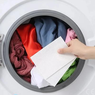 50 PCS/Bag Laundry Tablets Laundry Paper Absorption Washing Accessories Anti-Staining Clothes Sheets Anti-String Mixing Color