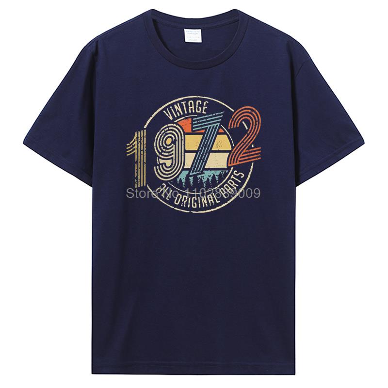Vintage 1974 1962 1974 1982 All Original Parts Birthday Gifts Men T-Shirt Funny Tees Cotton T Shirt  Harajuku Streetwear