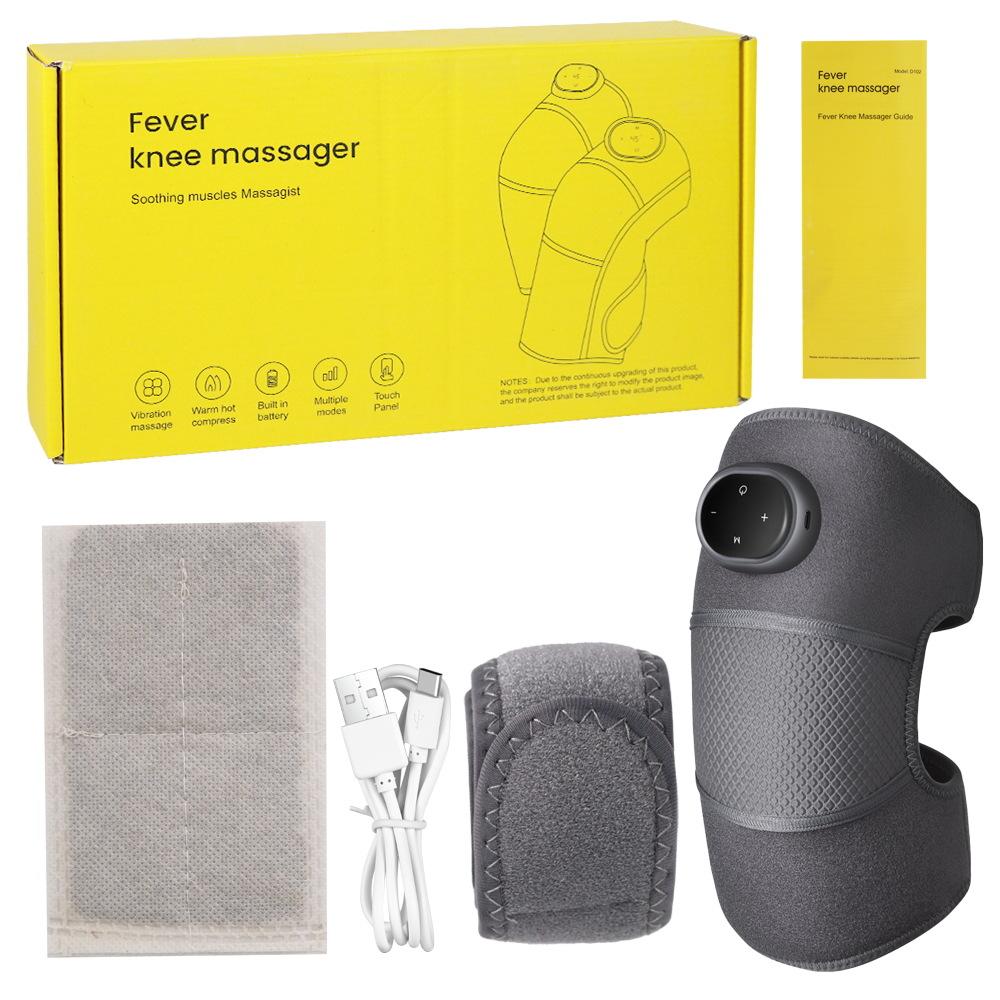 Cross-Border Rechargeable Wireless Heated Knee Pads Infrared Heating Shoulder and Elbow Warm Massager Vibrating Shoulder Pad