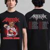 New Anthrax Cotton Band Shirt Unisex Summer Short Sleeve Fashion Brand Tee Luxury Casual Vintage Tshirt 2026