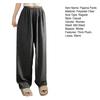 Winter Pajama Pants Thick Plush Elastic Waist Loose Keep Warm Wide Leg Design Women Homewear Trousers Solid Color Lounge Bottoms