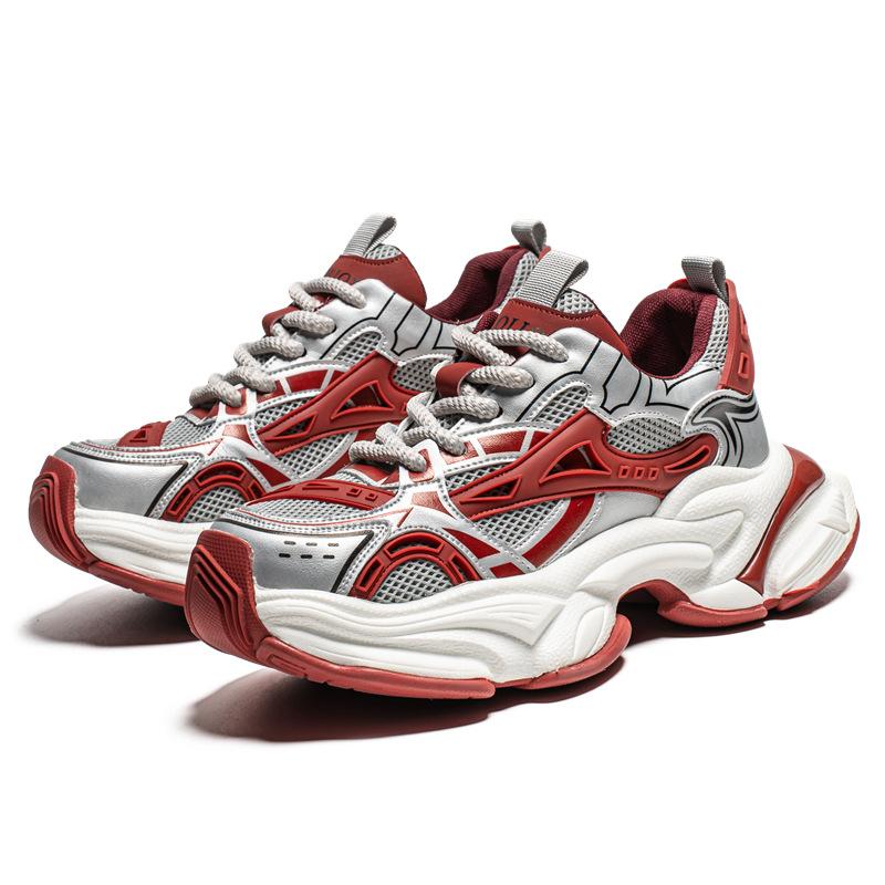 Spring and Autumn Trendy Shoes, Street Hong Kong Style Breathable Dad Shoes, Student Sports and Leisure Running Shoes