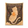 Sonne und Mond Tarot Katze Wandteppich Wandbehang Hexerei Du bist der Sohn des Universums Mystery Home Decor Schlafzimmer Dekor