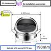 304 Stainless Steel Ventilation Cap: Rain-Proof Exhaust Cover for Exterior Wall and Range Hood, PVC Compatible