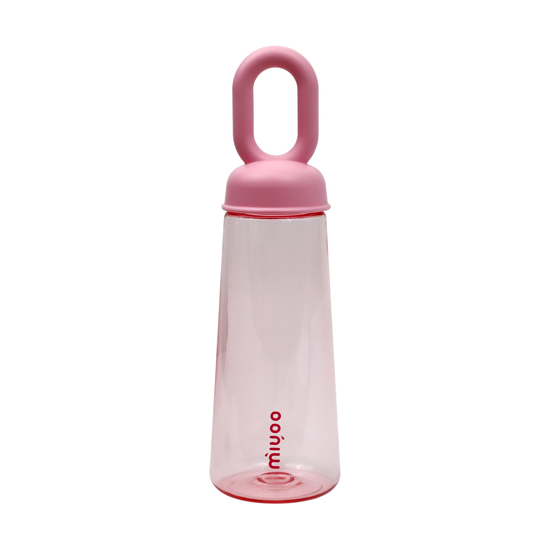 

Large capacity outdoor portable sports kettle, simple and fashionable, small fresh water cup 401-500ml розовый