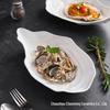Stylish Thickened Ceramic Oyster Plate - Underglaze Color, High-Temp Resistant Tableware for Restaurants and Hotels