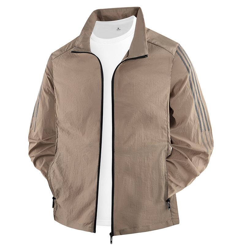 Herren Sommer Eis Seide Hautjacke für Sonnenschutz Kleidung, Herren Outdoor Schnelltrocknende Outdoor Sonnenschutzkleidung