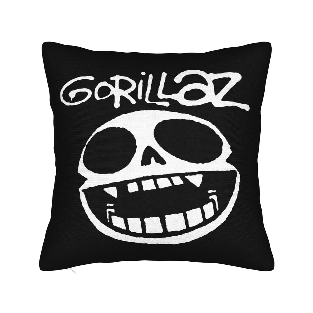 Gorillaz Pillowcase Printed Fabric Cushion Cover Decorative  Pillow Case Cover Bed Zippered 45X45cm