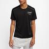 Nike T-shirt Manches Courtes Imprimé Dri-Fit Miler Homme Hauts Noir AT7841-010