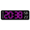 5503 Multi-Function Electronic Alarm Clock - Large Font, Rectangular Design, Wall-Mountable or Stand-Alone