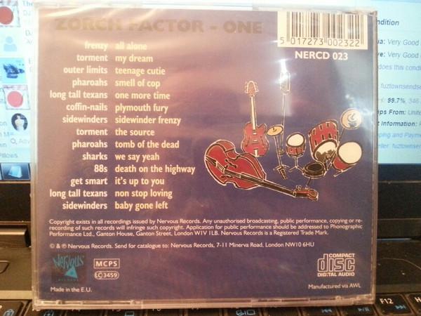 

CD VARIOUS Zorch Factor One NERCD023 Nervous Europe Rock Used