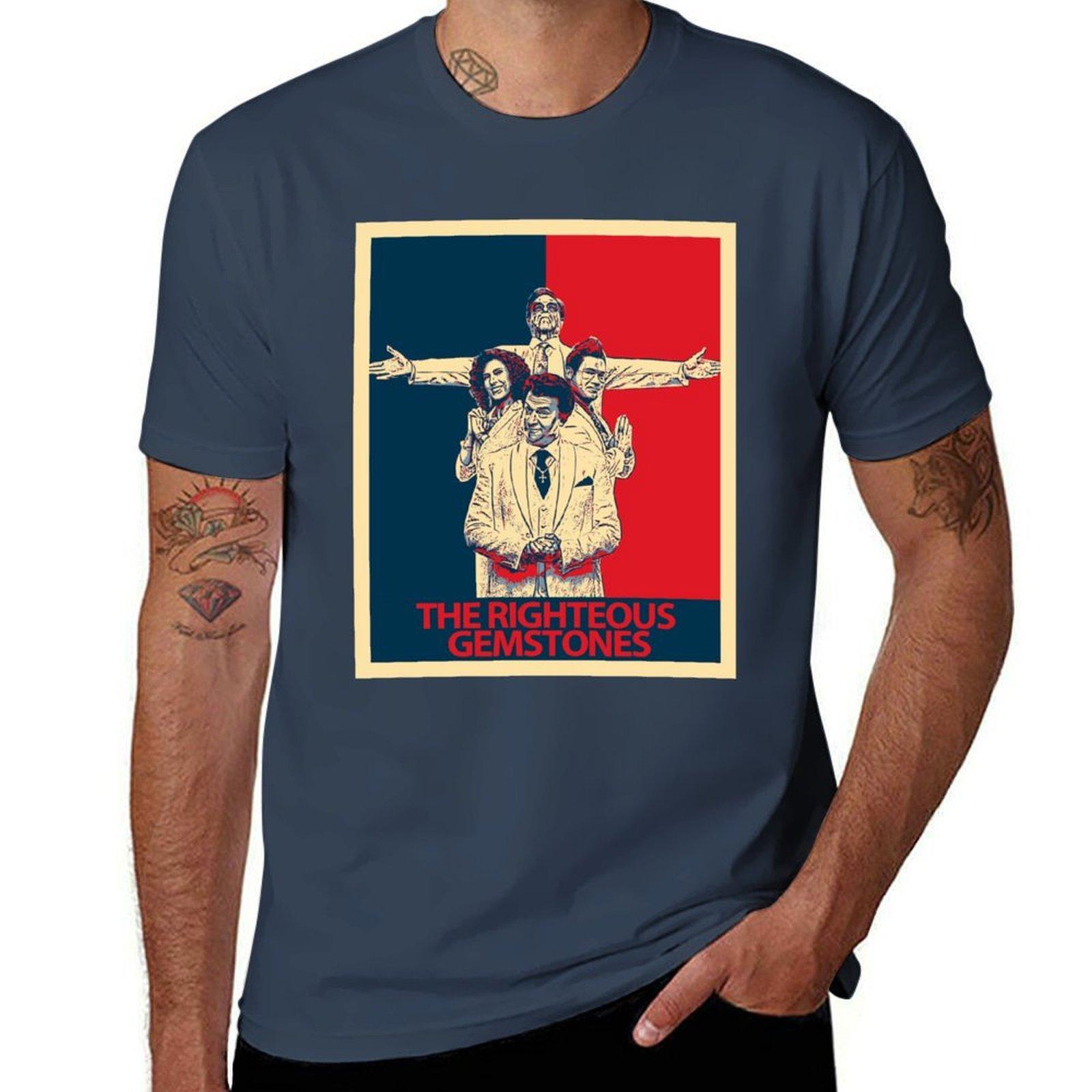 righteous gemstones trending artwork TShirt Basic Crew Neck Short Sleeve Top S