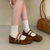 Fashion Soft Female Shallow Fashion Butterfly-Knot Ladies Flats With Shoes Buckle Strap Footwear Mary Janes Flats Shoes For Women
