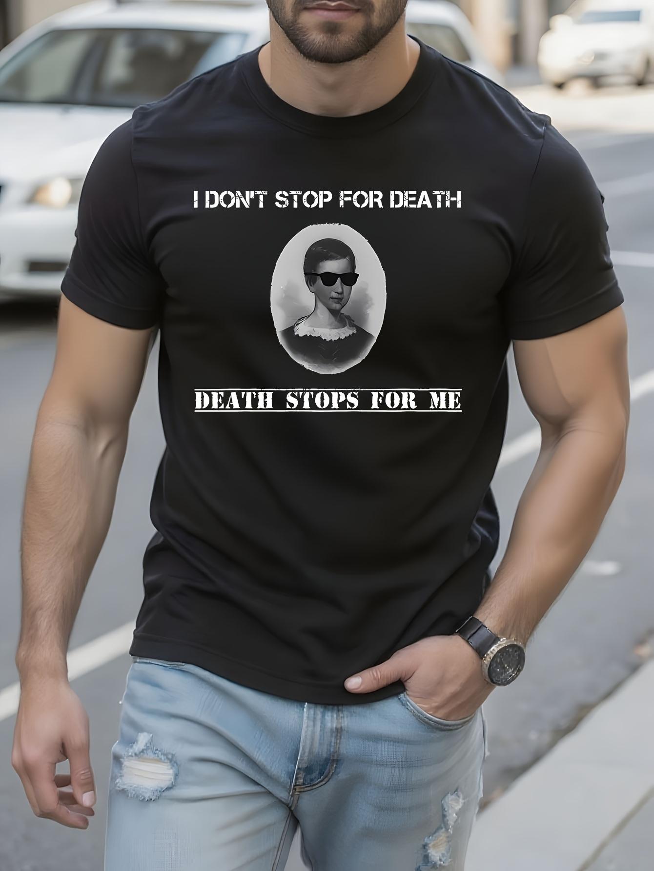 Emily Dickinson Poetry Tshirt Black with White I DON T ST... S