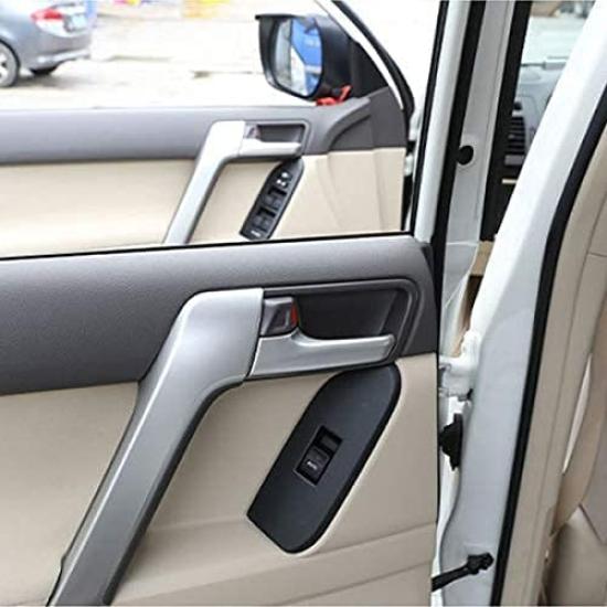 Wellvie Prado 150 Series TX Exclusive LAND CRUISER PRADO Inner Door Knob Cover Inside Interior Garnish Set of 4 Parts Dress Up
