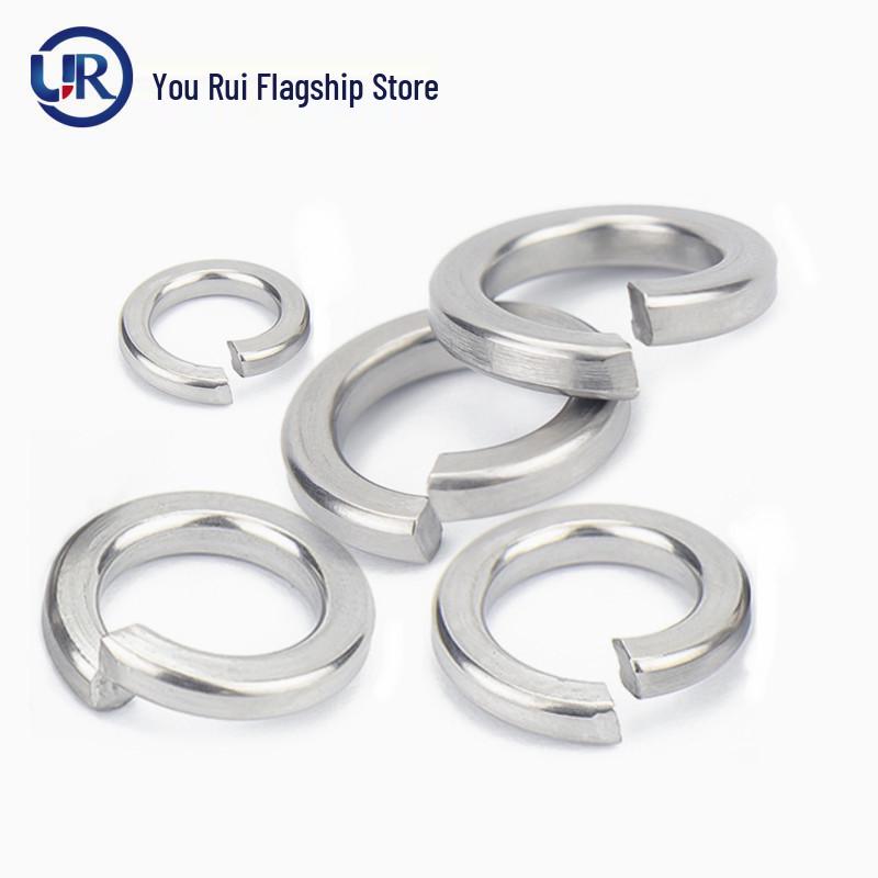 304/316L Stainless Steel Anti-Loosening Spring Washer 2205 - Thickened Elastic Metal Round Gasket GB93