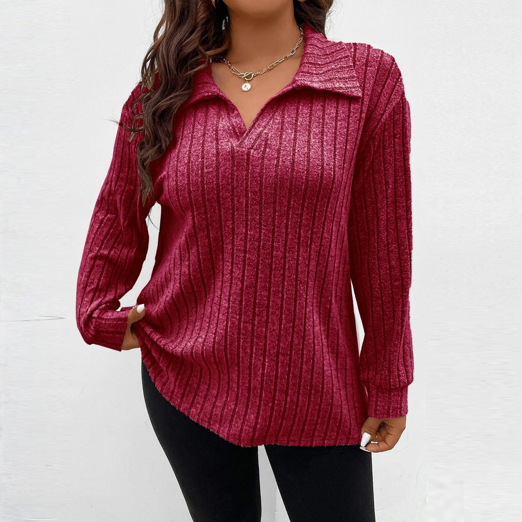 Womens Sweaters Trendy Color Block Tops Long Sleeve Shirts Fall Winter Fashion Clothing