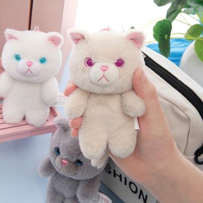Cartoon Cat Plush Keyring Meow Plush Cat Doll Pendant Creativity Plush Cat Keychain  Couple Gift